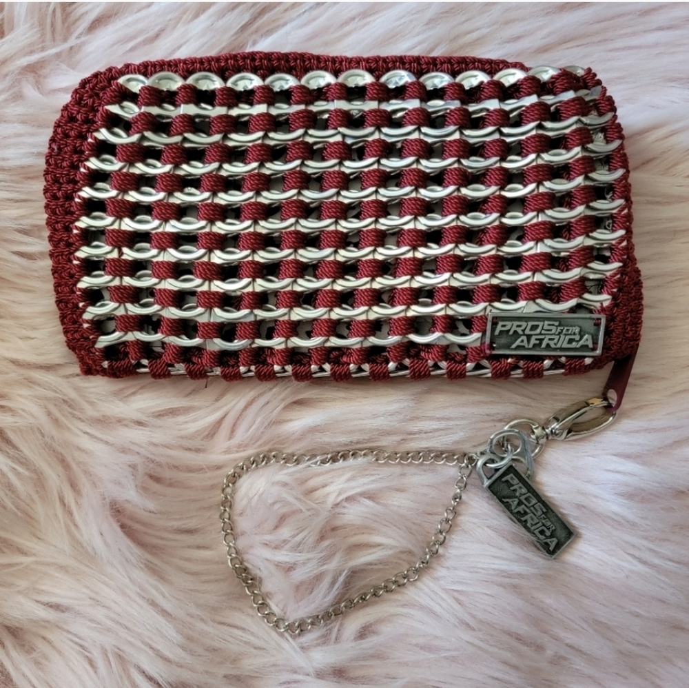 Pros for Africa can pull top wristlet wallet handmade